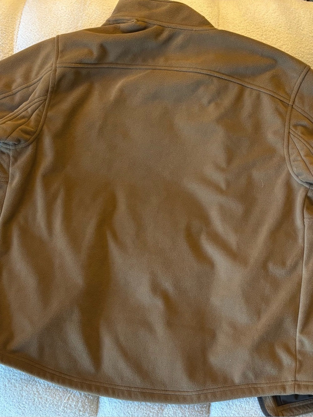 Duluth Trading Co Shoreman's Full Zip Fleece Jacket Brown Men's Large L Regular - Picture 2 of 10